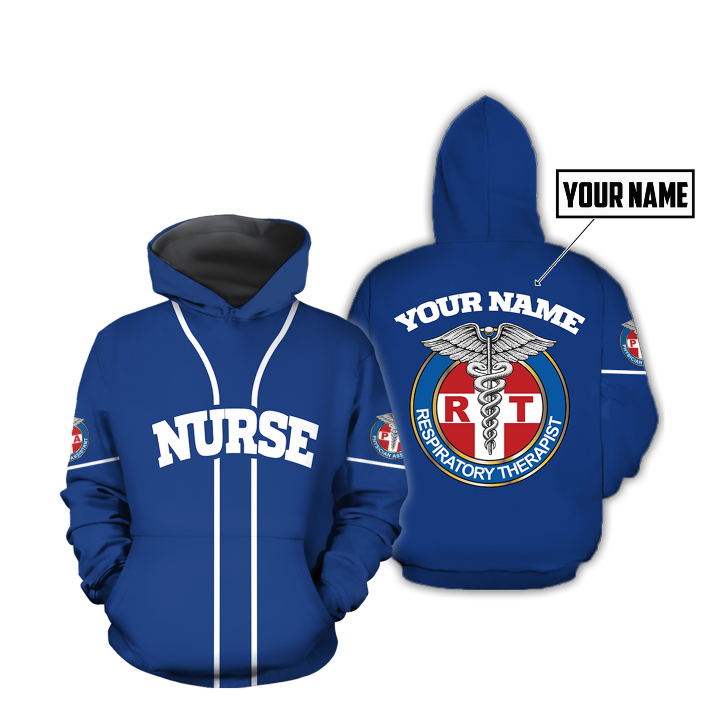 Premium Nurse Personalized Name 3D All Over Printed Unisex Shirts