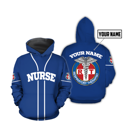 Premium Nurse Personalized Name 3D All Over Printed Unisex Shirts