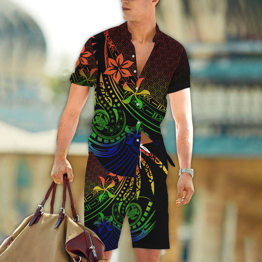 Polynesia No 8 Combo Shirt BoardShort