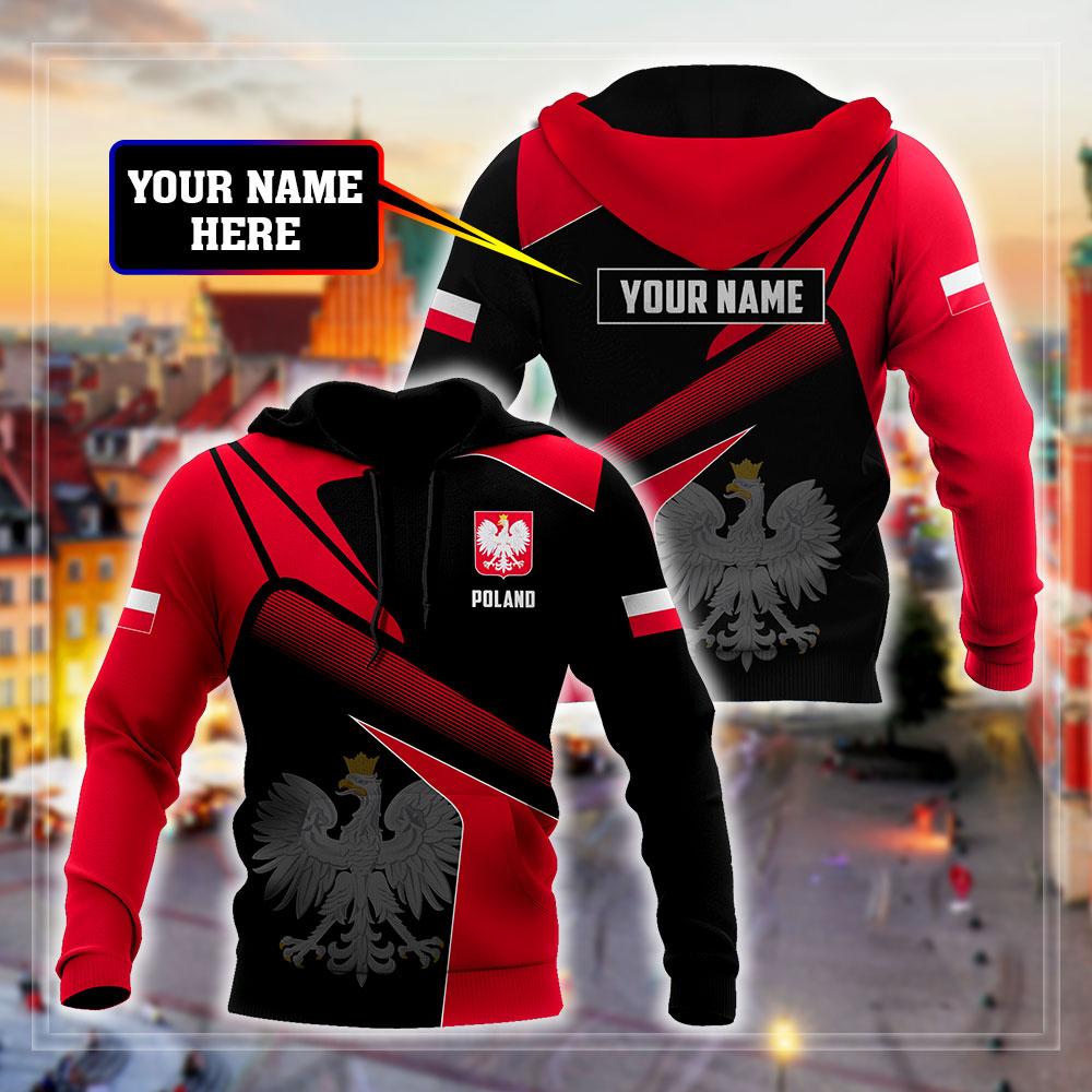 Personalized Polska 3D All Over Printed Unisex Hoodie