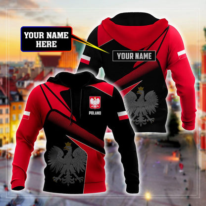 Personalized Polska 3D All Over Printed Unisex Hoodie