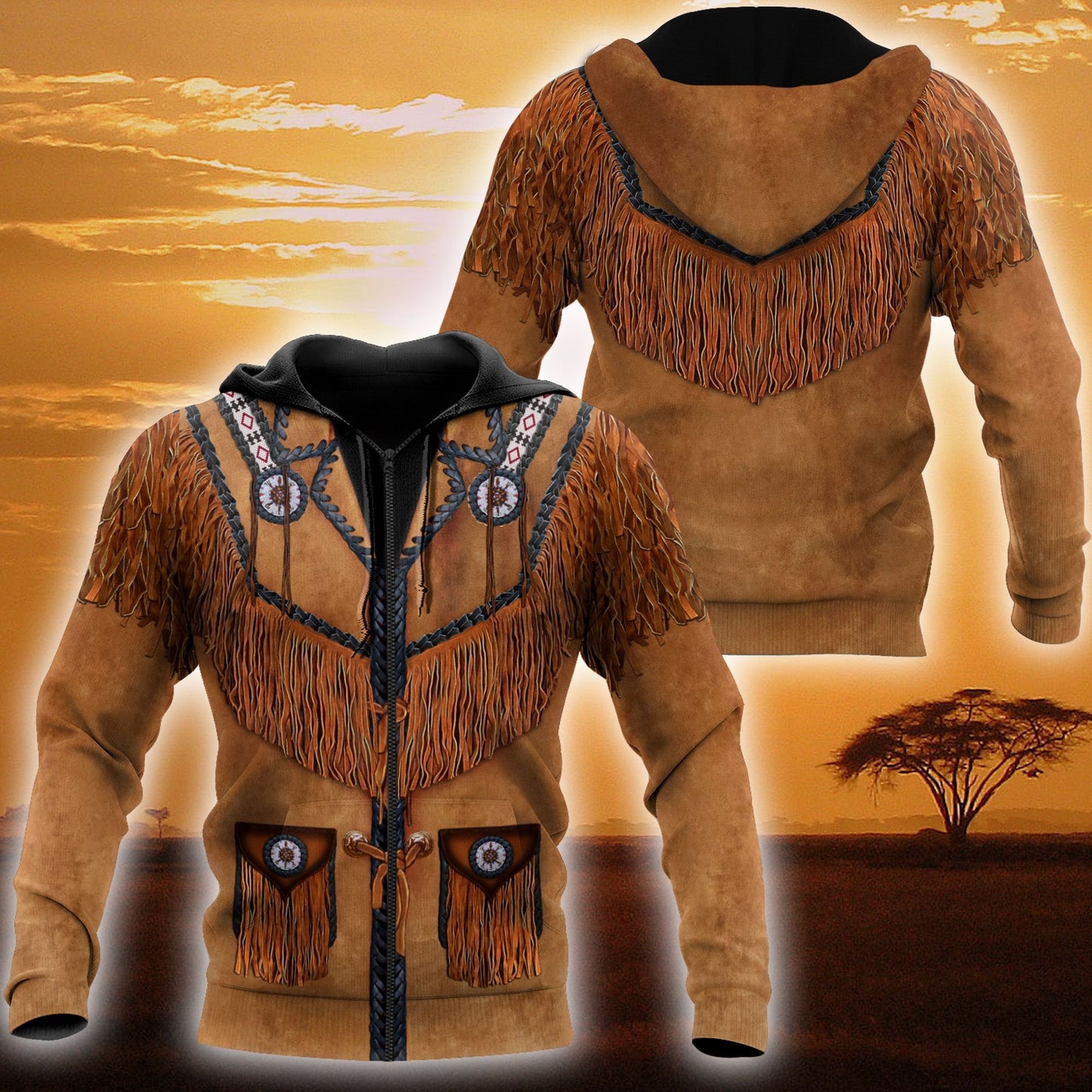 Cowboy Jacket No21 Cosplay 3D Over Printed Unisex Deluxe Hoodie ML