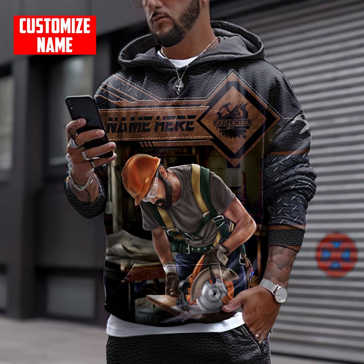 Personalized Name Carpenter 3D All Over Printed Unisex Shirts Ver 3