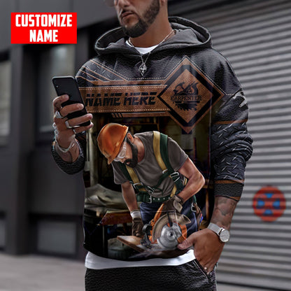 Personalized Name Carpenter 3D All Over Printed Unisex Shirts Ver 3