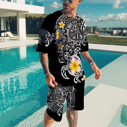 Polynesia No 3 Combo T Shirt Broad Short Polynesian Tattoo