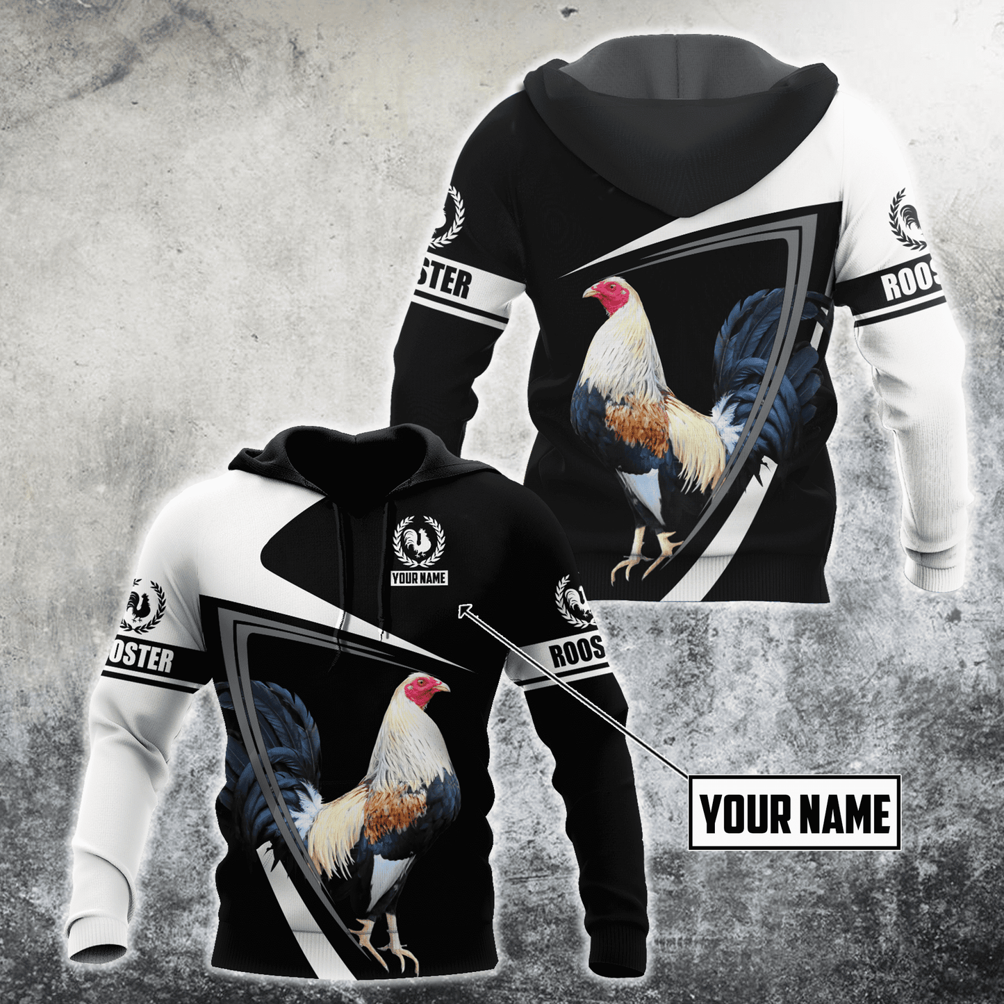 Personalized Rooster 3D Printed Unisex Shirts DA08052102