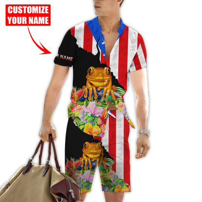 Customize Name Puerto Rico Hawaii Shirt For Men And Women