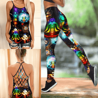 Yoga Menditation Combo Legging Camisole Tank