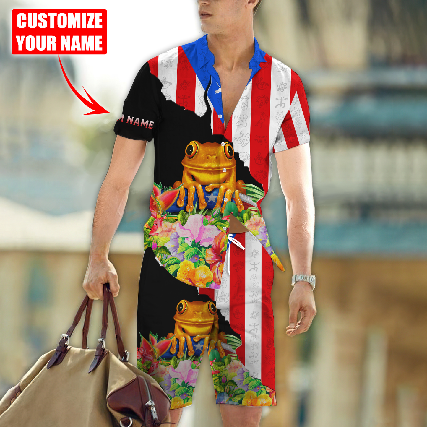 Customize Name Puerto Rico Hawaii Shirt For Men And Women