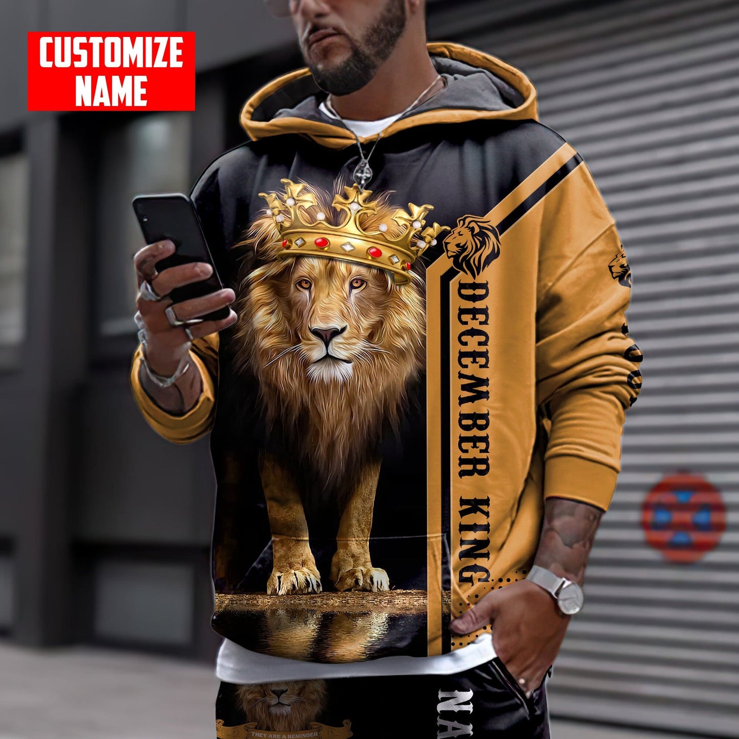 Personalized Name December Guy 3D All Over Printed Apparel