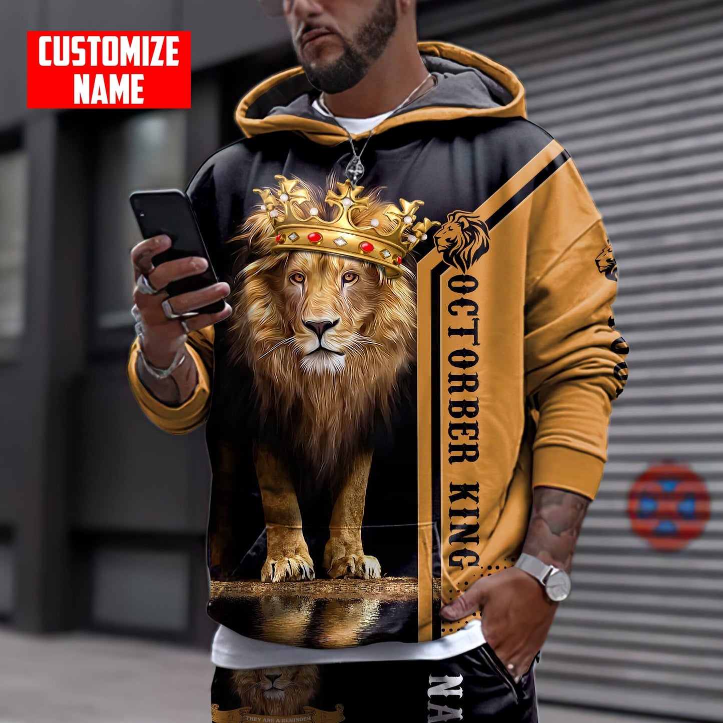 Personalized Name October Guy 3D All Over Printed Apparel
