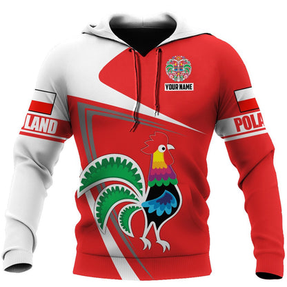 Personalized Polska Wycinanki 3D All Over Printed Unisex Hoodie