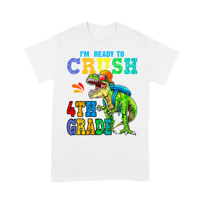 Personalized Custom Back To School Shirt, Ready To Crush 4th Grade, Back To School Gift
