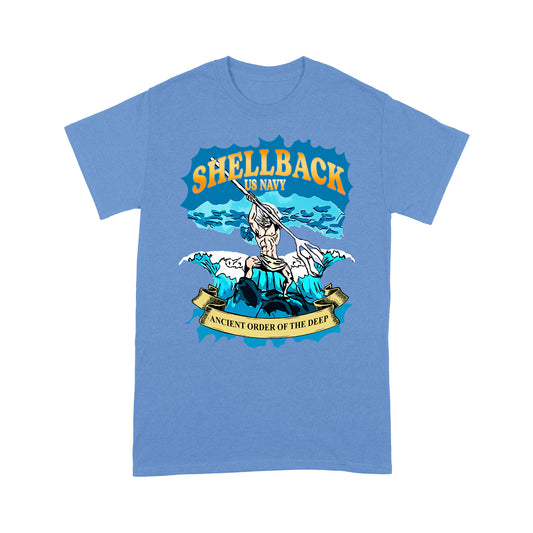 Shellback US Navy Ancient Order Of The Deep Standard T-Shirt Amazing Gift For Dad Papa Grandpa