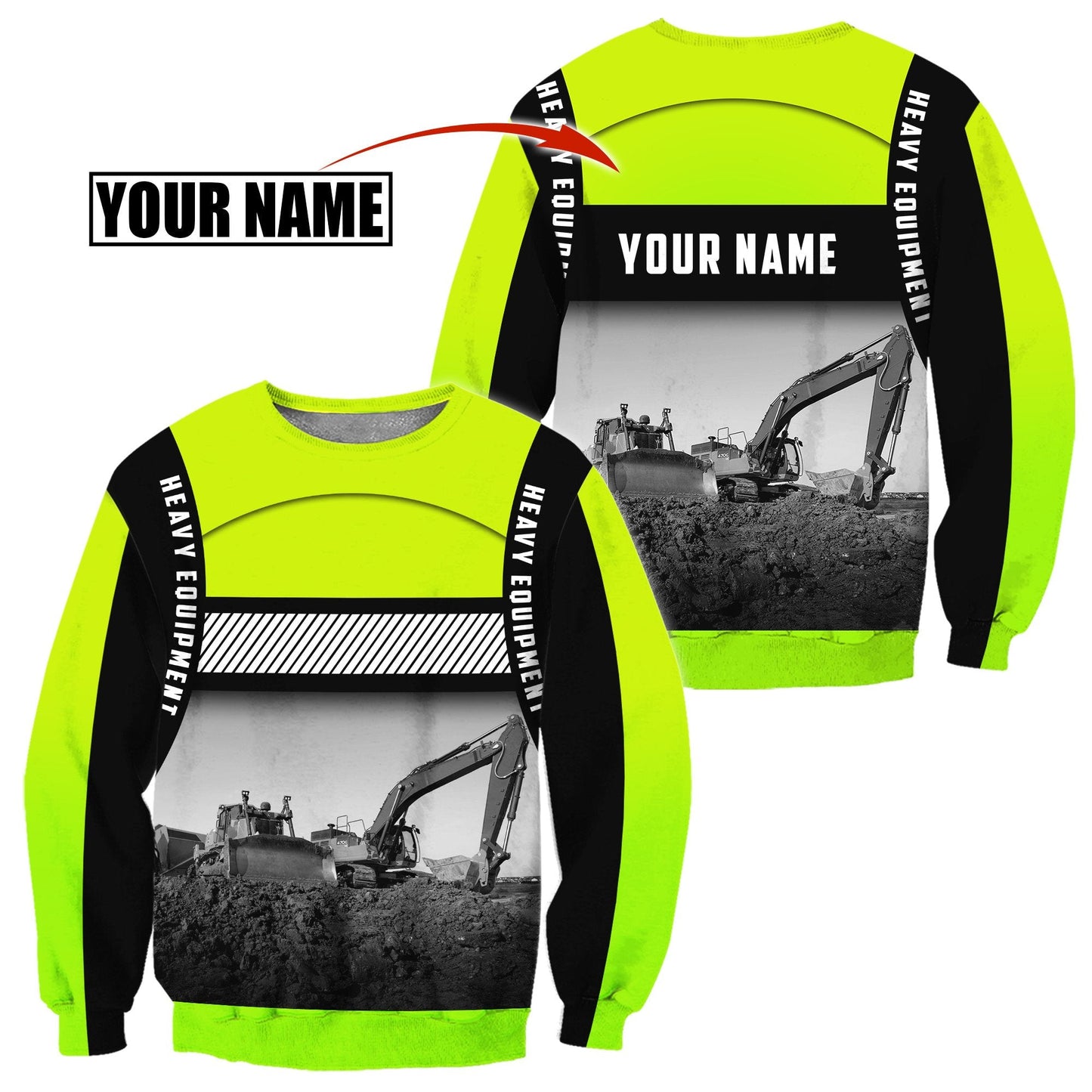 Customize Name Heavy Equipment Operator 3D All Over Printed Unisex Shirt Pi06022103