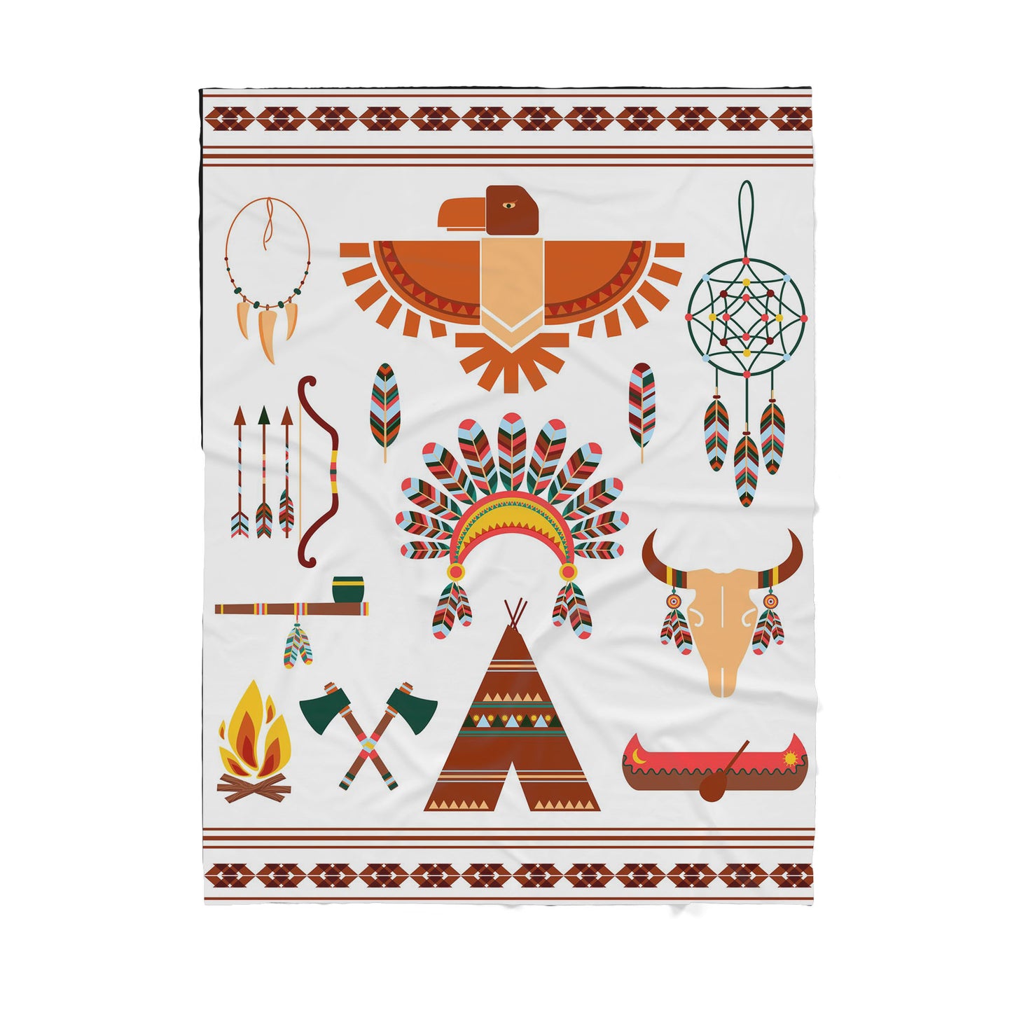Native American Sherpa Blanket