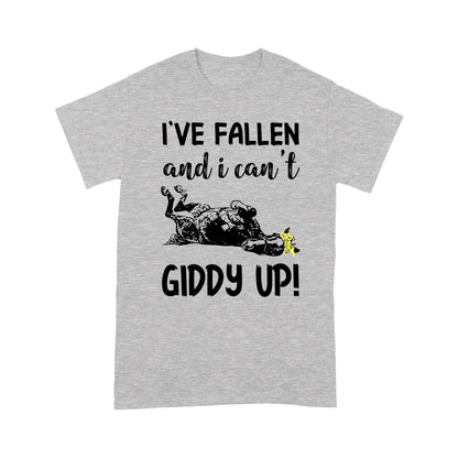 Horse T-shirt I've Fallen And I Can't Giddy Up MEI
