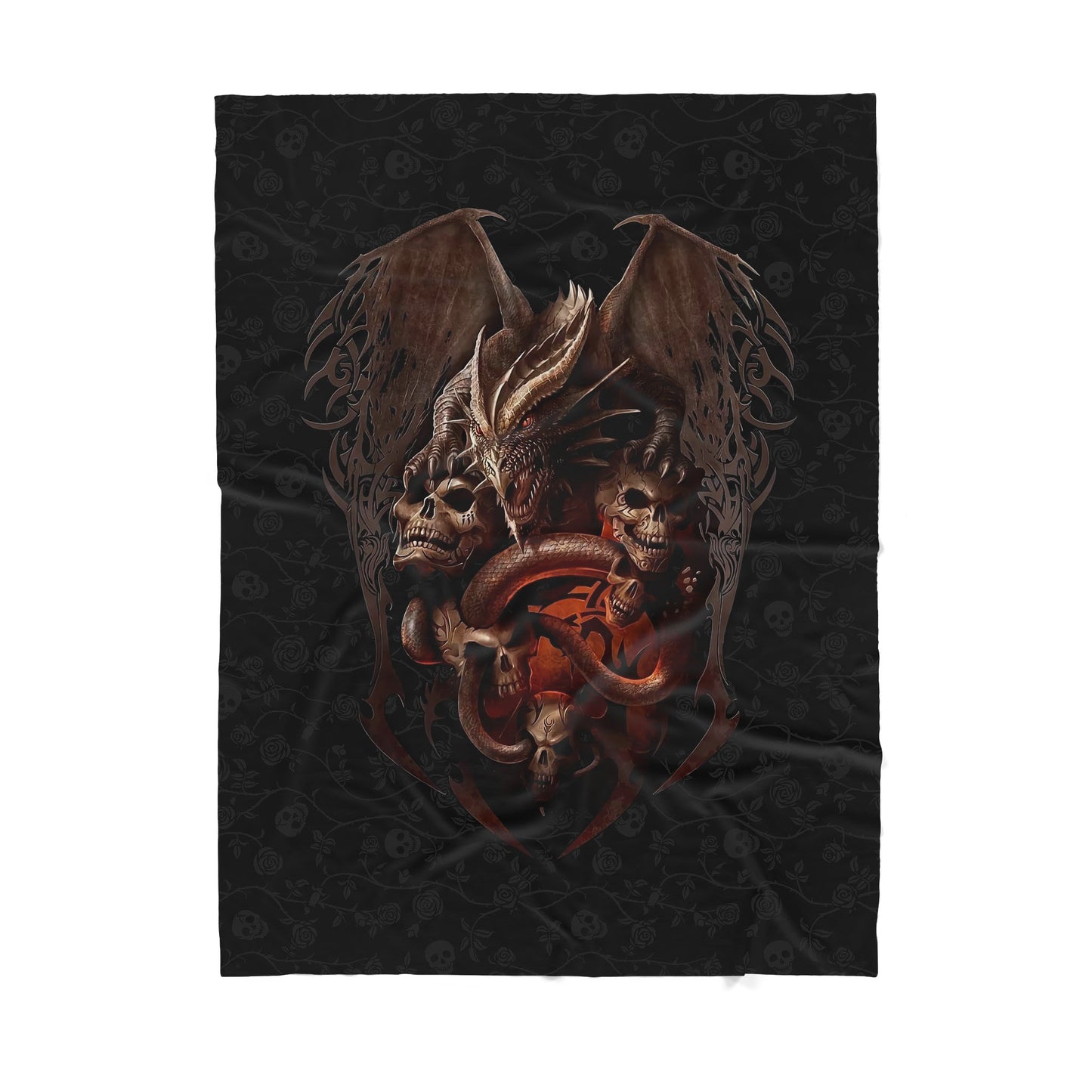 Skulls Sherpa Blanket