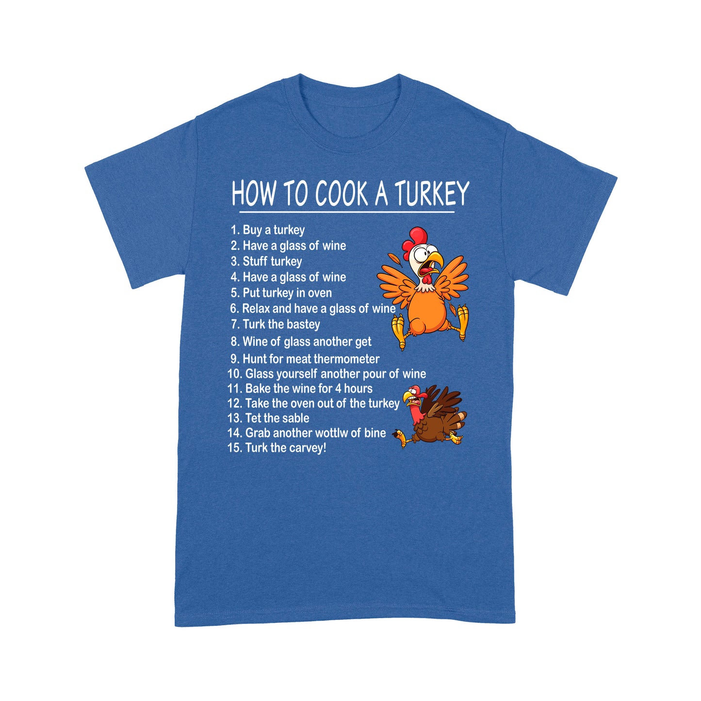 How to Cook A Turkey Thanksgiving Chef Funny Present Xmas Gift