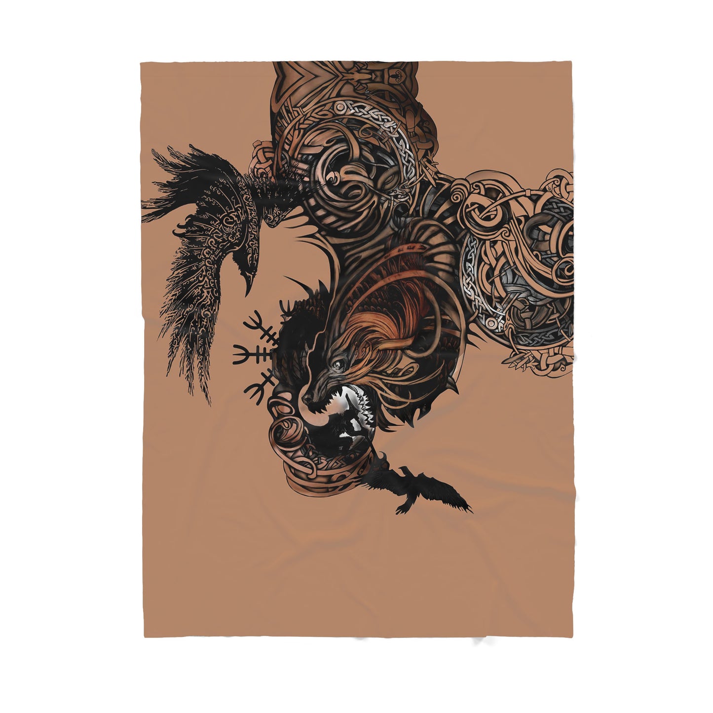 Custom Blanket Wolf Sherpa Blanket ML