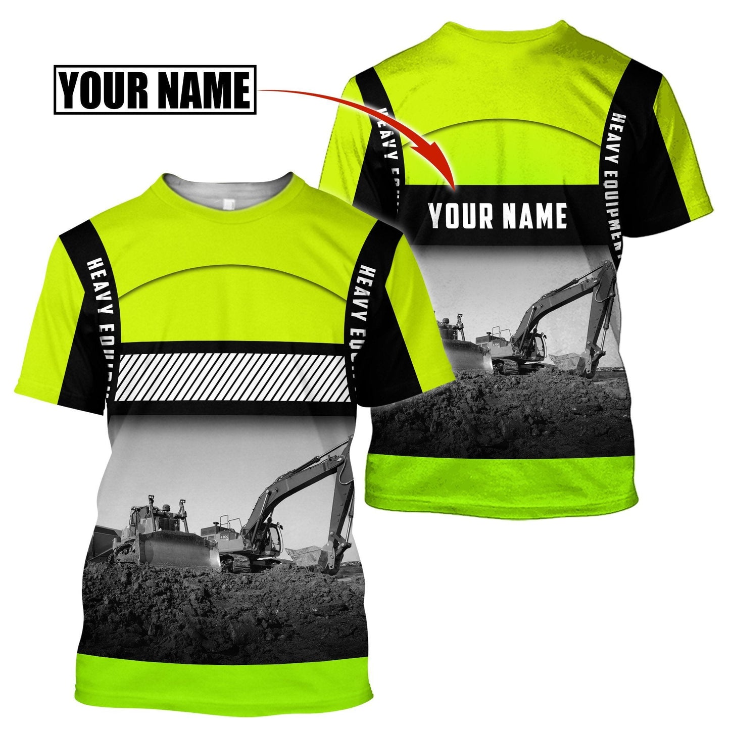 Customize Name Heavy Equipment Operator 3D All Over Printed Unisex Shirt Pi06022103