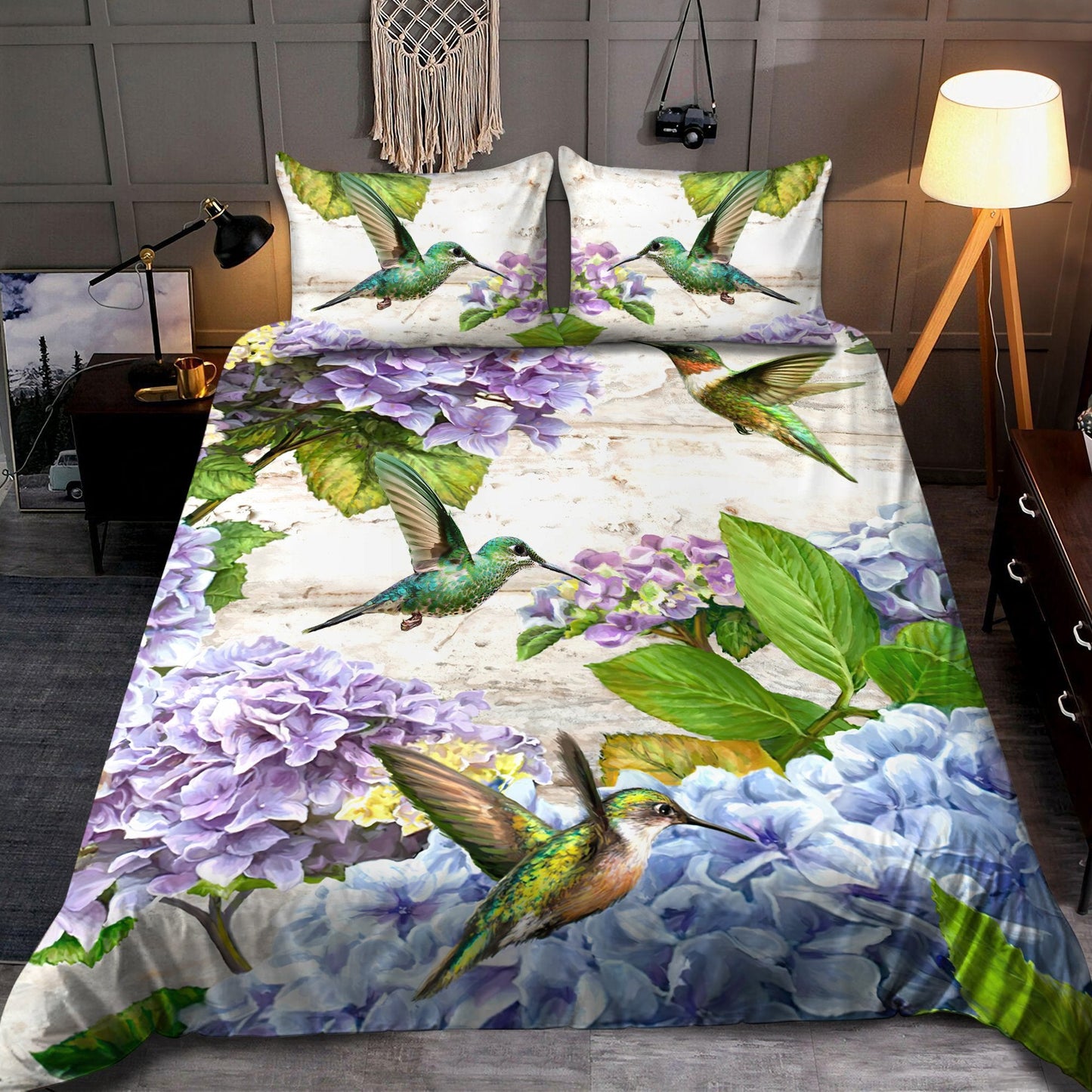 Hummingbird Art Bedding Set