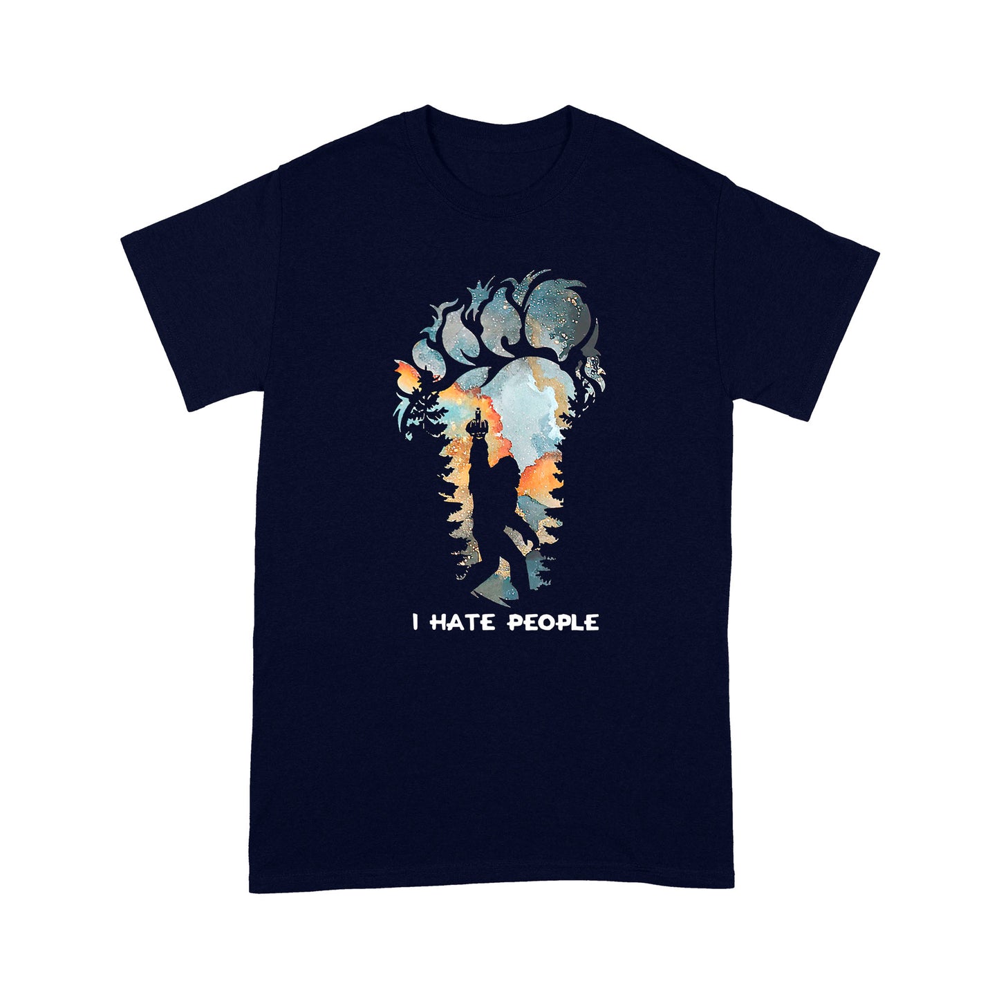 I Hate People Bigfoot T-shirt MEI