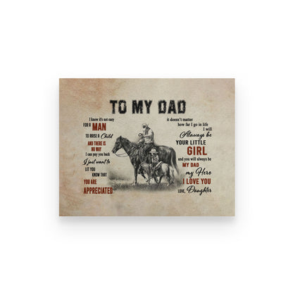 Family Canvas-To My Dad Hunting TA