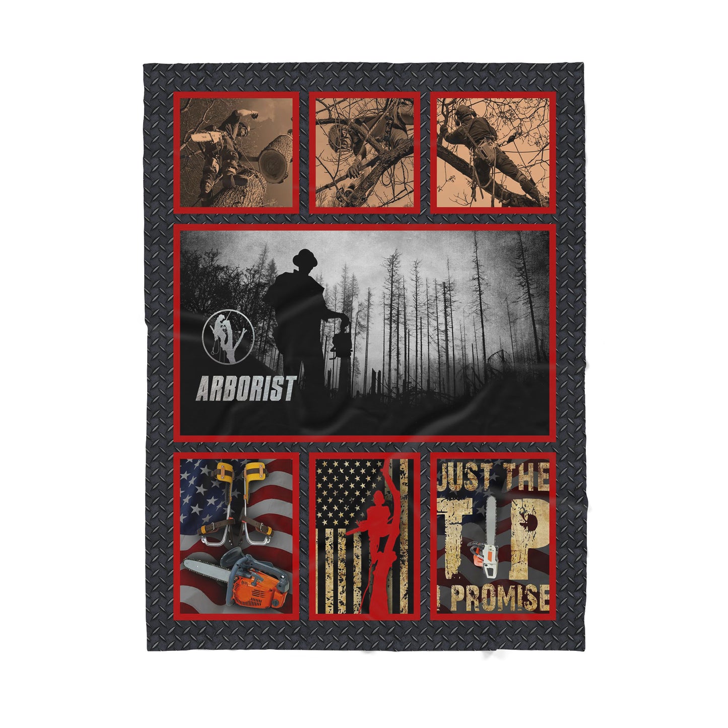 Custom Sherpa Arborist Blanket Just The Tip I Promise MEI