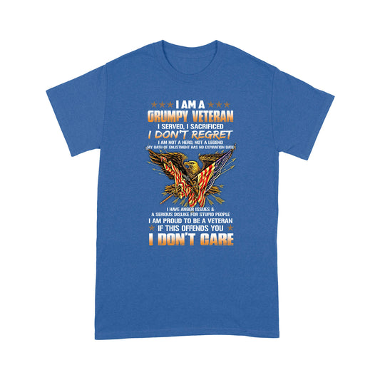 I Am A Grumpy Veteran-US Veteran Standard T-shirt TA