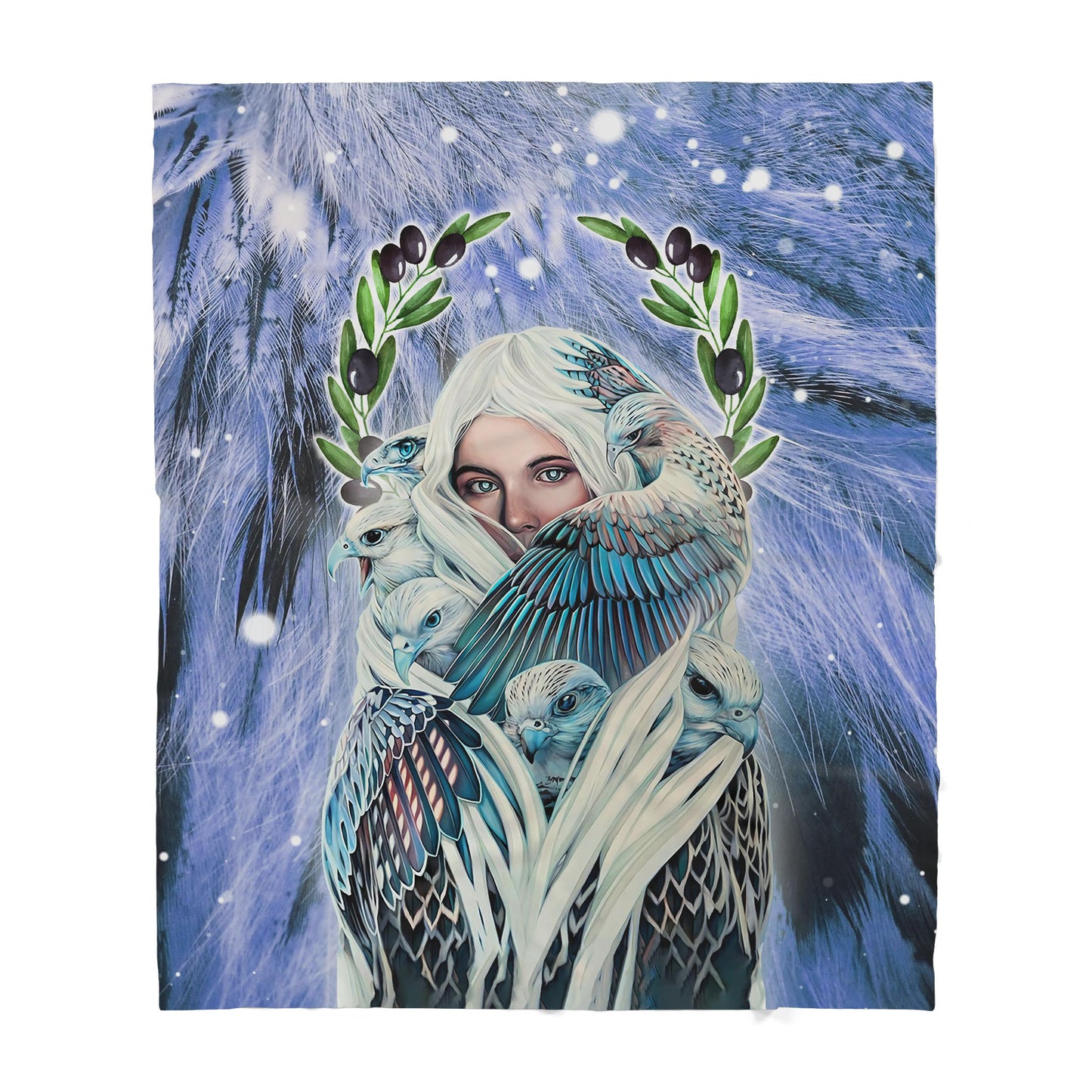 Eagle Native American Sherpa Blanket