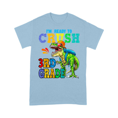 Personalized Custom Back To School Shirt, Ready To Crush 3th Grade, Back To School Gift