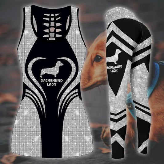 Dachshund Lady Combo Tank + Legging TA032437 - Amaze Style™-Apparel