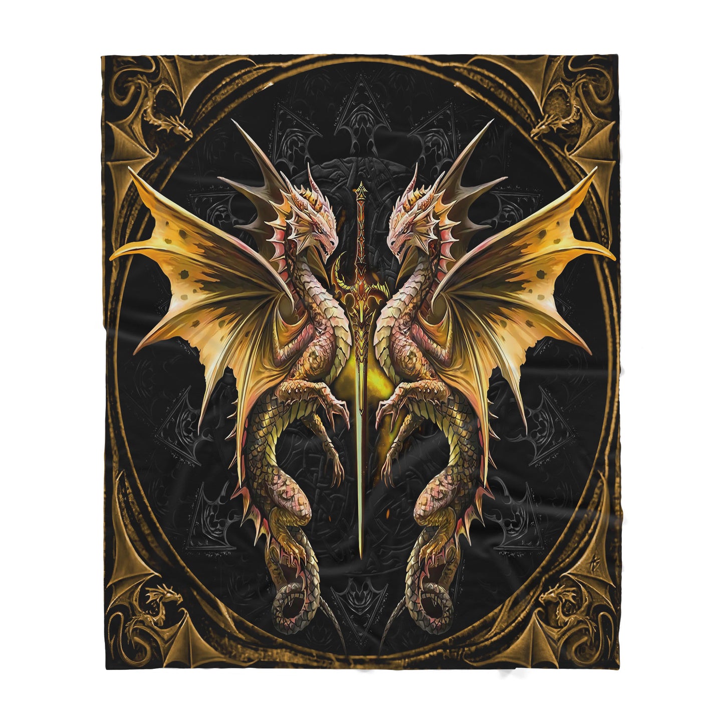 Custom Blanket Dragon Sherpa Blanket TA