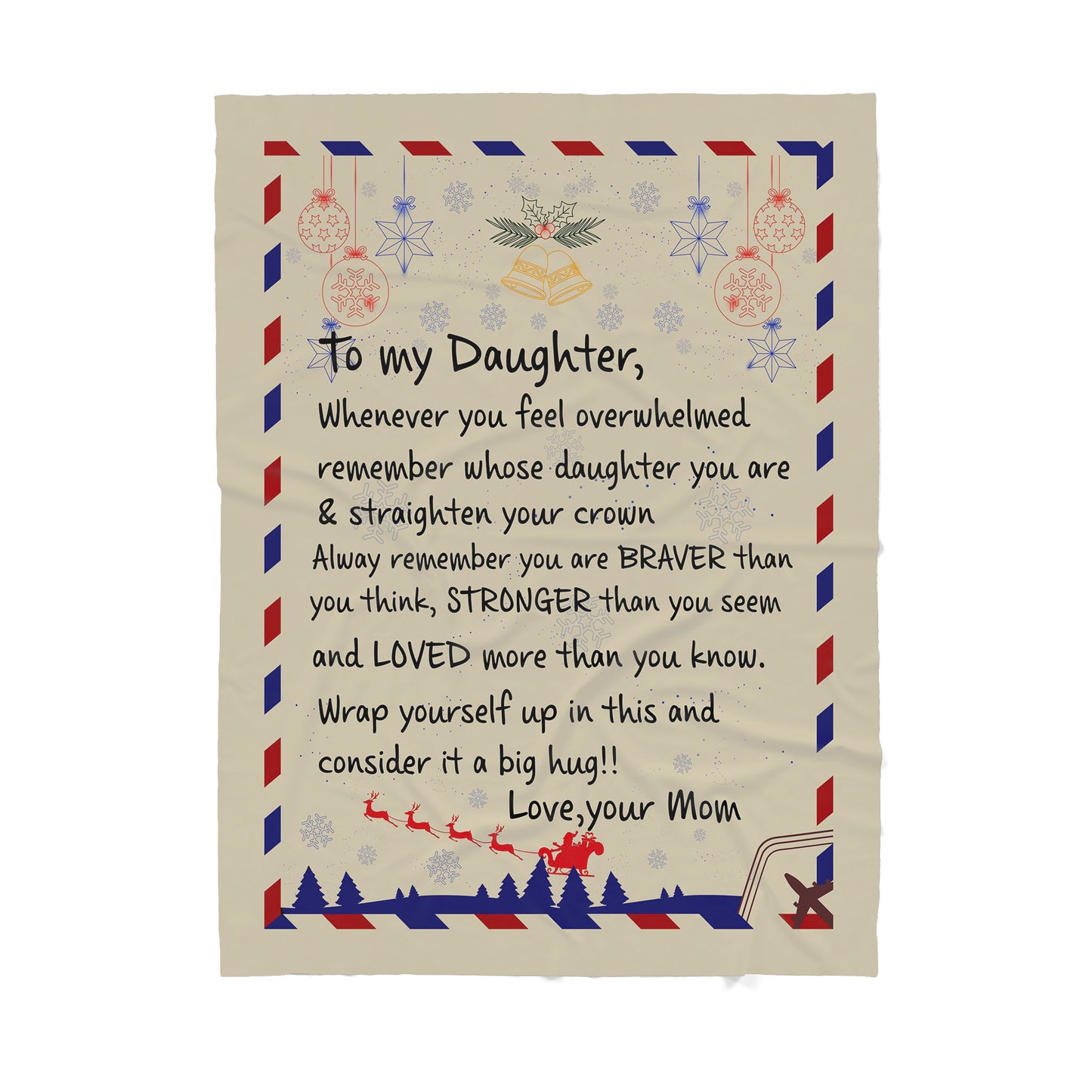 To My Daughter Blanket