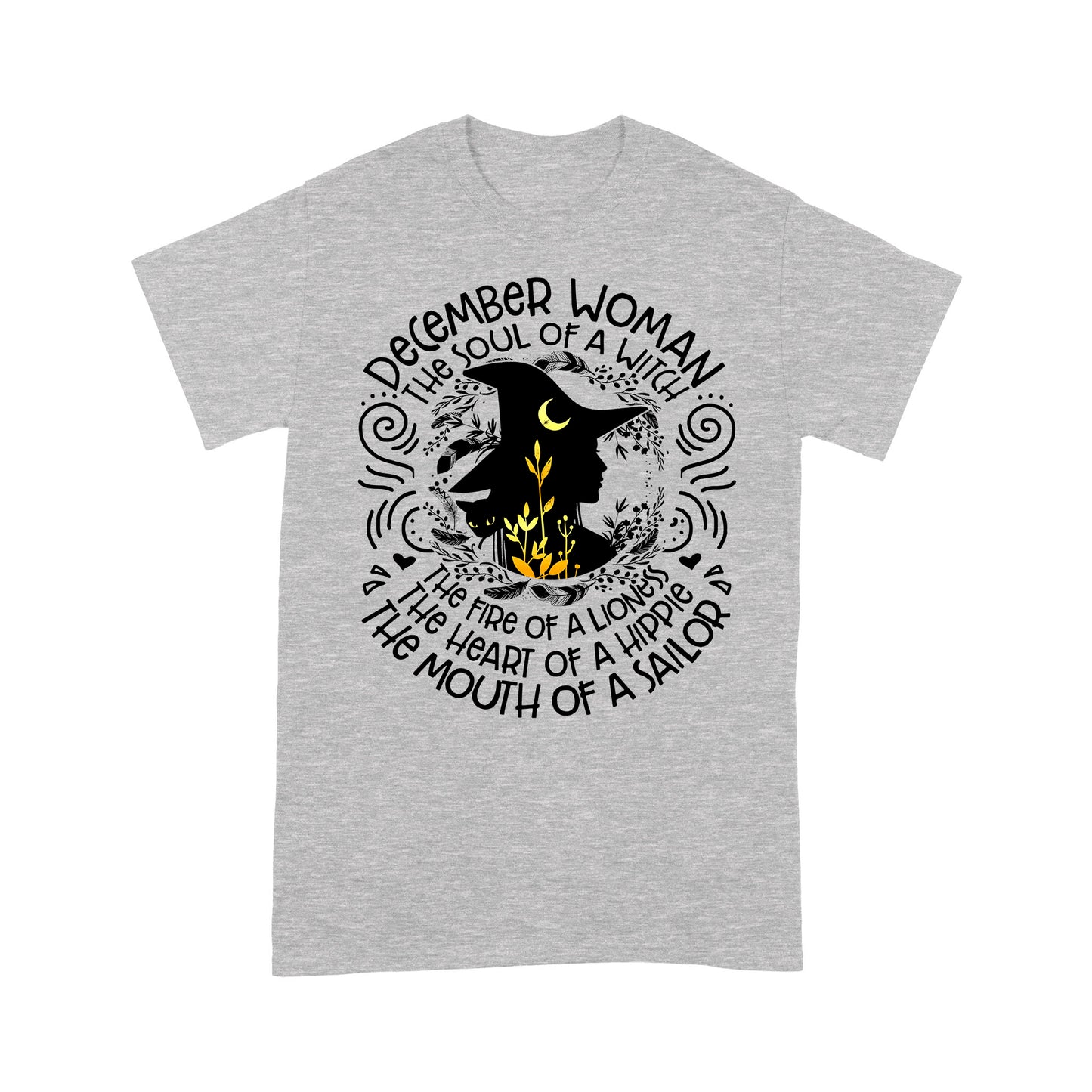 December Woman Witch T shirt DL