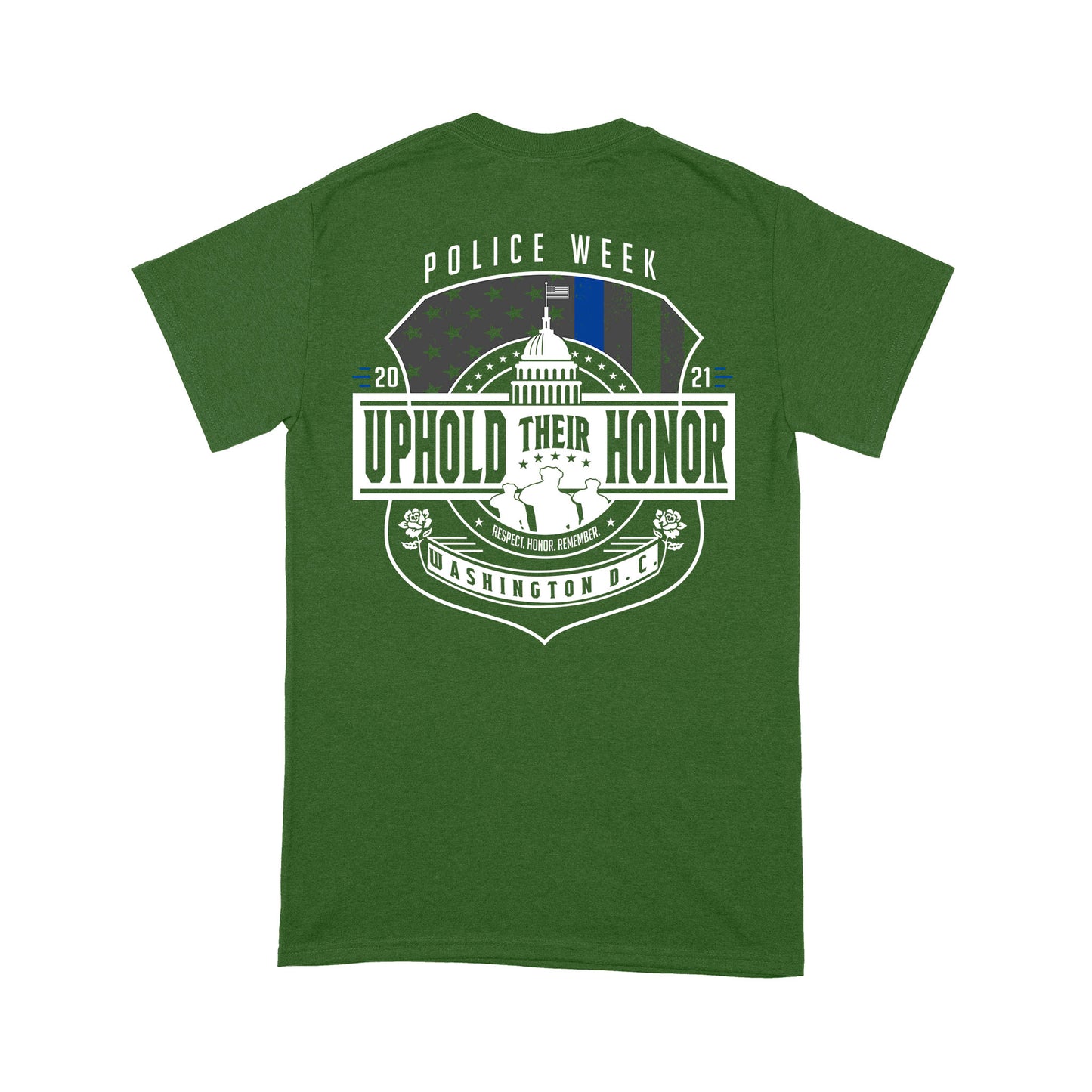 Police Week Uphold Their Honor Personalized T-shirt Special Gift For Dad Papa Grandpa