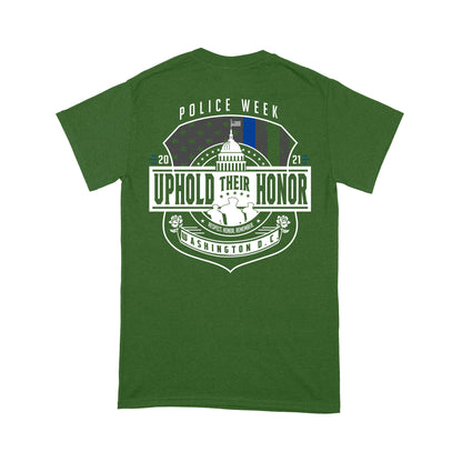 Police Week Uphold Their Honor Personalized T-shirt Special Gift For Dad Papa Grandpa