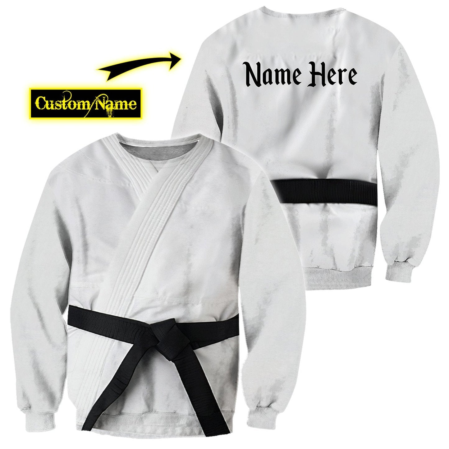 Custom Name Karate 3D All Over Printed Unisex Shirt