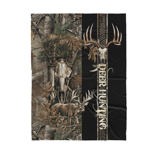 Deer Hunting Sherpa Blanket TT