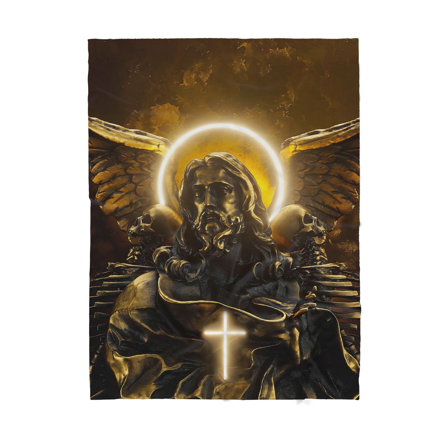 Premium Christian Maria memento mori style blanket - Best gift for Christian -sherpa blanket TT