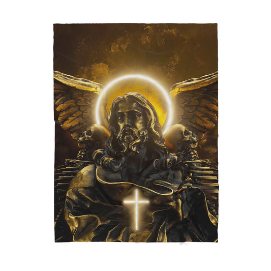Premium Christian Maria memento mori style blanket - Best gift for Christian -sherpa blanket TT