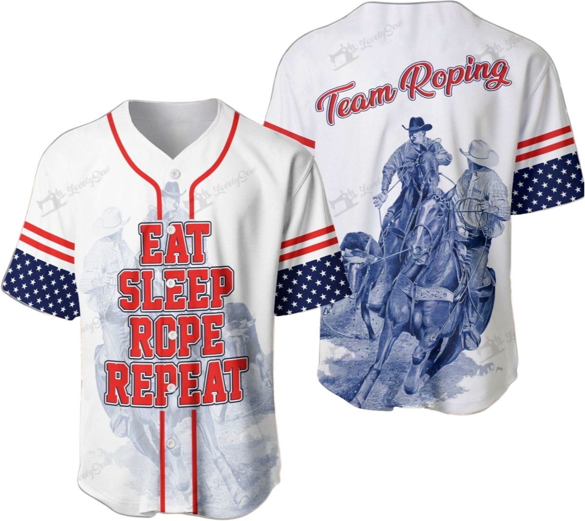 Personalized Name Rodeo Baseball Shirt Team Roping Ver 3