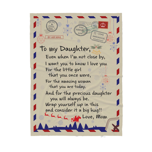 To my Daughter Best Gift For Family Sherpa Blanket TN