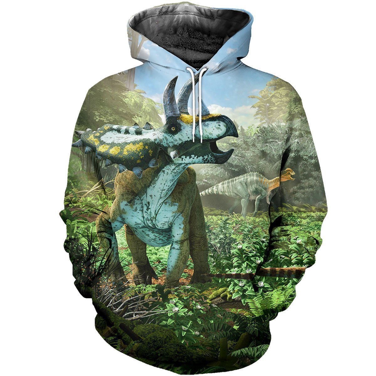 3D All Over Printed Coahuilaceratops Dinosaurs Art Shirts And Shorts - Amaze Style™-3D All Over Printed Clothes