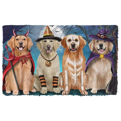 Premium Husky Halloween Doormat