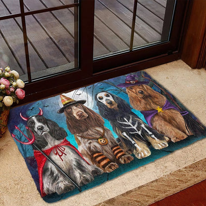 Cocker Spaniel Dog Halloween Doormat