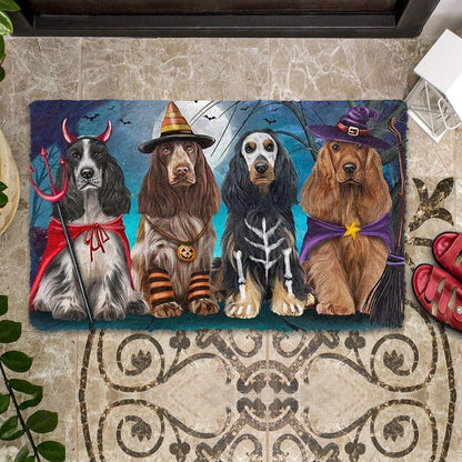 Cocker Spaniel Dog Halloween Doormat