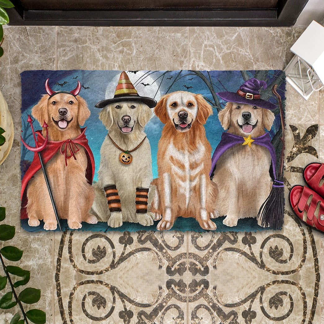 Premium Husky Halloween Doormat