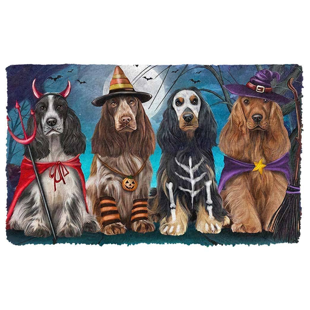 Cocker Spaniel Dog Halloween Doormat